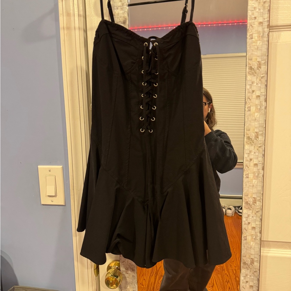 Elegant Black Corset Dress